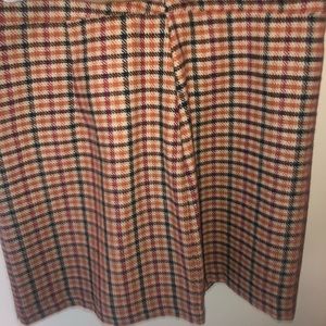 Mini plaid skirt